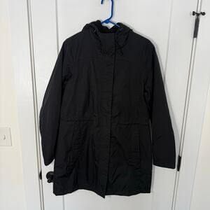 LL Bean Women's Winter Warmer Hooded Jacket. Fleece Lined, Waterproof, Casual, L